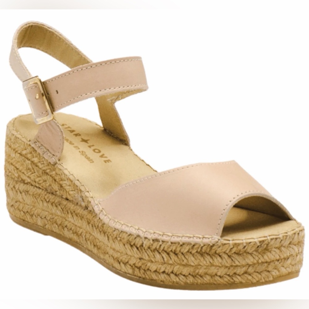 Kraz Espadrille Wedge in Nude Size EU 41